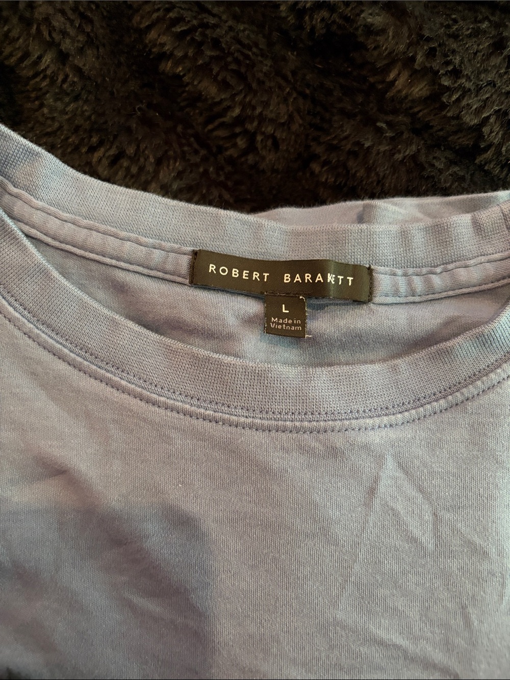 Robert Barakett Men's Light Blue Crew Neck Tee